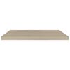 vidaXL Schweberegale 2 Stk. Eiche-Optik 80x23,5x3,8 cm MDF