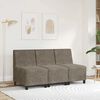 vidaXL Modulares Sofa ohne Armlehnen Dunkelgrau 55 cm Wildlederimitat