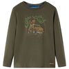 Kinder-Langarmshirt Khaki 128