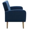 vidaXL Sofa 3-Sitzer Stoff Blau