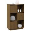 vidaXL Highboard Honigbraun 74x35x117 cm Massivholz Kiefer
