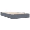 vidaXL Ottoman-Bett ohne Matratze Dunkelgrau 120x200 cm Samt