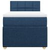 vidaXL Boxspringbett mit Matratze Blau 90x190 cm Stoff