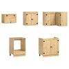 vidaXL Schrank mit Schubladen 10 pcs Honig Massives Kiefernholz
