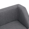vidaXL Hundesofa Grau 95x63x39 cm Leinen