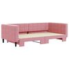 vidaXL Tagesbett Ausziehbar Rosa 100x200 cm Samt