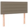 vidaXL Boxspringbett mit Matratze Taupe 120x190 cm Stoff