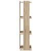 vidaXL B&uuml;cherregal 3 B&ouml;den Sonoma-Eiche 60x30x120 cm Holzwerkstoff