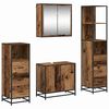 vidaXL Badezimmerm&ouml;bel-Set 4 stk. Altholz 65 x 33 x 60 cm