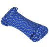 vidaXL Mehrzweck-Allzweckseil 5 mm 100 m Blau PP 150 kg Max. Traglast