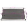 vidaXL Garten-Duschwanne WPC Edelstahl 110 x 62 cm Grau
