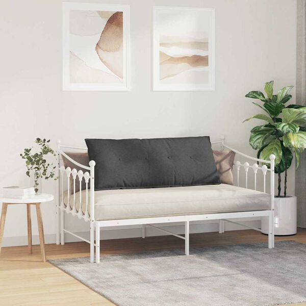 vidaXL R&uuml;ckenkissen Dunkelgrau 120 x 50 cm Cordstoff