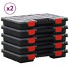 vidaXL Sortimentsk&auml;sten 10 Stk. 34,5x25x5 cm Polypropylen