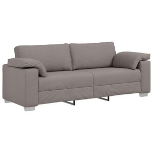 vidaXL Sofa Taupe 219 x 80 x 82 cm Stoff