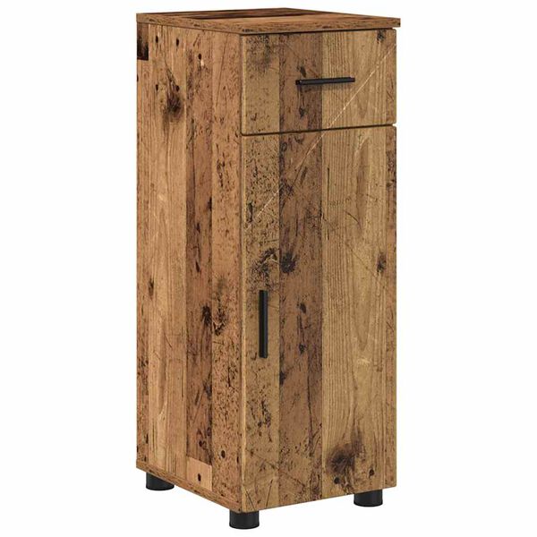 vidaXL Badezimmerschrank mit Schubladen Altholz 30 x 35 x 80 cm