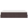 vidaXL Ottoman-Bett mit Matratze Dunkelbraun 120x200 cm Stoff