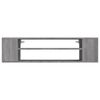 vidaXL TV-Wandschrank Grau Sonoma 100x30x26,5 cm Holzwerkstoff