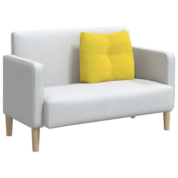 vidaXL R&uuml;cken Kissen Helles Gelb 60 x 24 x 50 cm Stoff