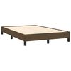 vidaXL Boxspringbett mit Matratze Dunkelbraun 120x190 cm Stoff