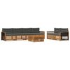 vidaXL Outdoor-Sofagarnitur 7 stk. Natur und Anthrazit