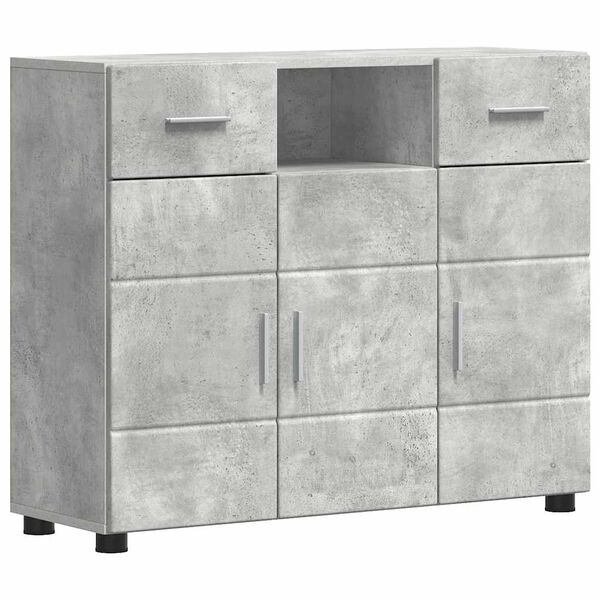 vidaXL Holzschrank Beton Grau 88,5 x 30,5 x 73 cm Holzwerkstoff