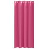 vidaXL Verdunkelungs-Vorh&auml;nge mit Ringen 2 pcs Helles Pink