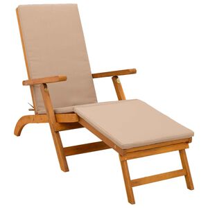 vidaXL Liegestuhl zum Verstellen und Klappen 55 x 146 x 91 cm