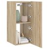 vidaXL TV-Wandschrank mit LED-Leuchten Sonoma-Eiche 30,5x35x70 cm