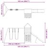 vidaXL Spielturm Impr&auml;gniertes Kiefernholz