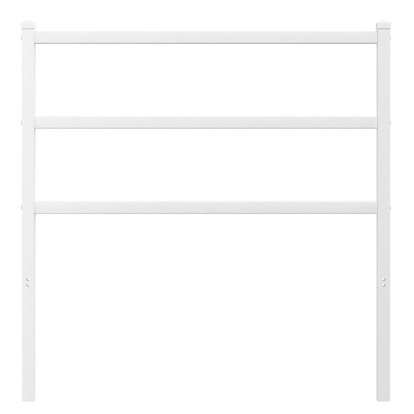 vidaXL Ersatz-Kopfteil Metall Wei&szlig; 90 cm