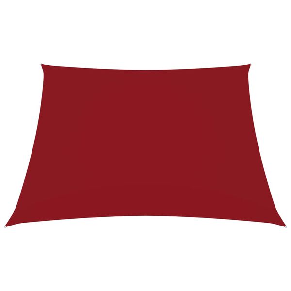 vidaXL Sonnensegel Oxford-Gewebe Quadratisch 5x5 m Rot
