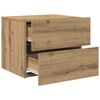 vidaXL Nachttisch 2 pcs Artisan-Eiche 50 x 39 x 41 cm Holzwerkstoff