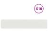 vidaXL Rasenkanten 10 Stk. Wei&szlig; 20x103 cm Kaltgewalzter Stahl