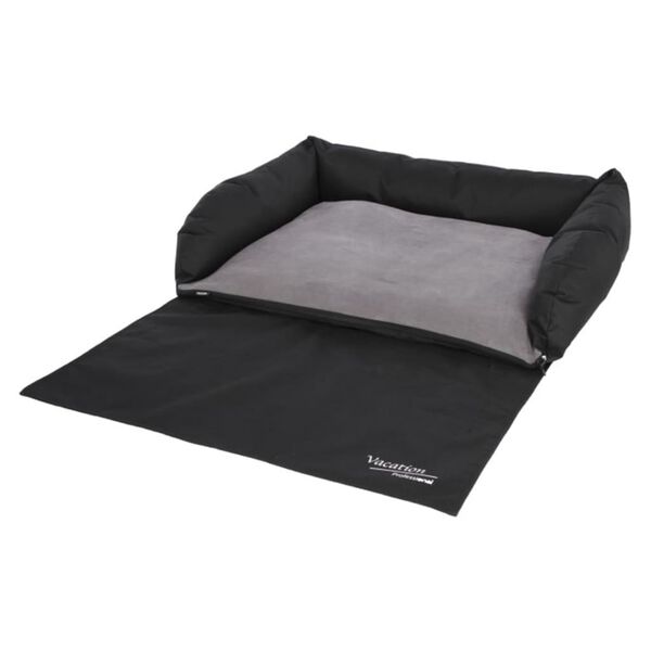 Kerbl Auto-Hundebett 80x60 cm Grau und Schwarz
