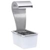 vidaXL Garten-Wasserfall Silbern 34x49x82 cm Edelstahl