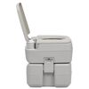 vidaXL Tragbare Campingtoilette Grau 20 + 10 L