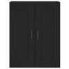 vidaXL Wandschrank Schwarz 69,5x34x90 cm Holzwerkstoff