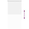 vidaXL Verdunkelungsrollo Weiß 65x150cm Stoffbreite 60,7 cm Polyester