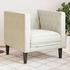 vidaXL Chesterfield-Sessel Creme Samt