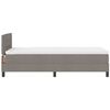 vidaXL Boxspringbett mit Matratze mit LED Taupe 90 x 200 cm Stoff