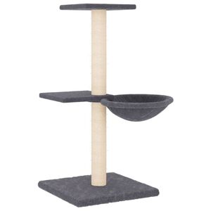 vidaXL Kratzbaum mit Sisal-Kratzs&auml;ulen Dunkelgrau 72 cm