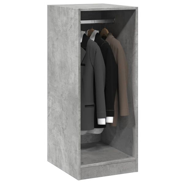 vidaXL Kleiderschrank Betongrau 48x41x102 cm Holzwerkstoff