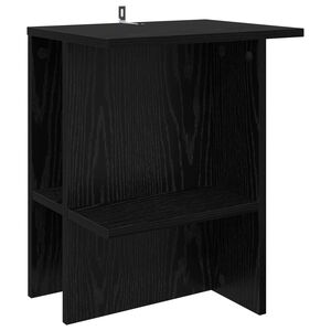 vidaXL Couchtisch Schwarz Eichen-Optik 40 x 30 x 49 cm Holzwerkstoff