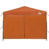 vidaXL Pop-up Pavillon Zelt Orange 300 x 300 cm Stoff