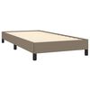 vidaXL Bettgestell ohne Matratze Taupe 90x200 cm Stoff