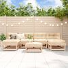 vidaXL 7-tlg. Garten-Lounge-Set Massivholz Kiefer