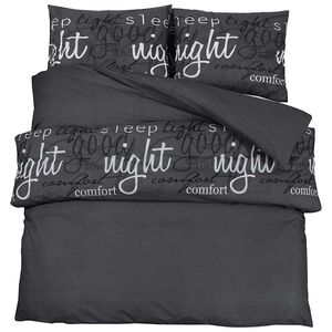 vidaXL Bettw&auml;sche-Set Schwarz und Wei&szlig; 260x240 cm Baumwolle