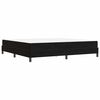 vidaXL Boxspringbett mit Matratze Schwarz 200 x 200 cm Stoff