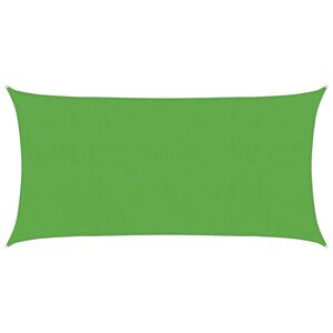 vidaXL Sonnensegel 2 x 6 m HDPE Rechteckig Hellgr&uuml;n