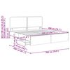 vidaXL Bettrahmen Graues Sonoma 200 x 200 cm Ingenieurs Holz